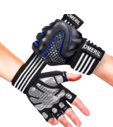 OMERIL Gym Gloves Padded Weight Lifting Gloves
