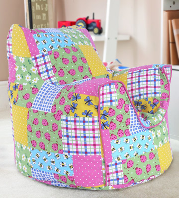 BeanLazy Kids Bean Bag Cotton Patchwork / Ladybird Arm Chair - Bestadvisor