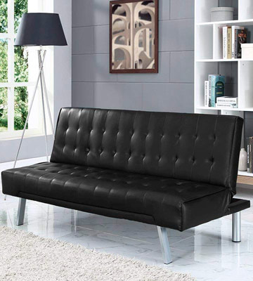 Home Detail Faux Leather Wood Sofa Bed - Bestadvisor