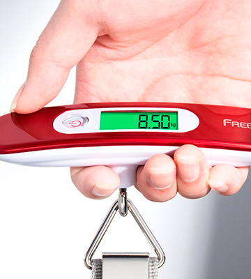 FREETOO Portable Digital Luggage Scale 110 lb/ 50KG Capacity Red with Tare Function - Bestadvisor