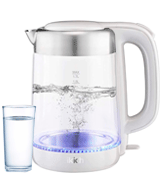 IKICH 1.7L Cordless Eco Glass Electric Kettle
