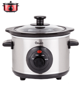 Swan SF17010N 1.5 Litre Oval Stainless Steel Slow Cooker