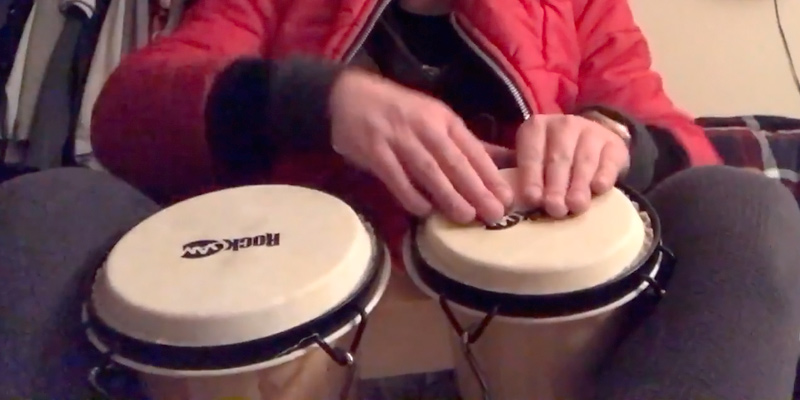 Review of RockJam 100300 7" & 8" Bongo Drum Set with Padded Bag, Natural