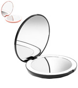Fancii 1X/10X Magnification LED Lighted Travel Makeup Mirror