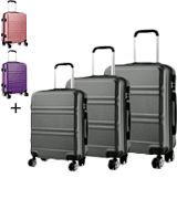 Kono 3pcs 20 24 28 Lightweight Luggage Set