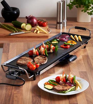 VonShef Electric XL Teppanyaki Style Barbecue Table Grill Griddle - Bestadvisor