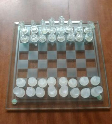 Traditional Games Glass Chess Set Frosted Traditional - Bestadvisor