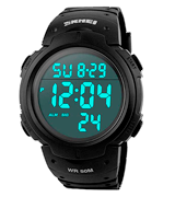 SKMEI Mens Sports Digital Watches Outdoor Waterproof Sport Watch with Alarm/Timer