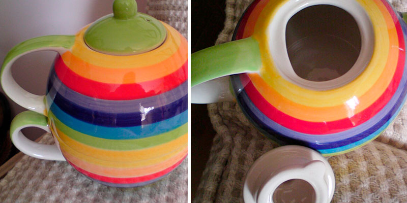 Review of Windhorse Rainbow Striped Ceramic Tea for One Set