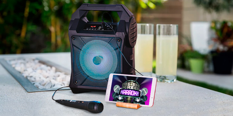 WICKED GIZMOS (KS2447) Portable Karaoke Boombox Machine in the use - Bestadvisor