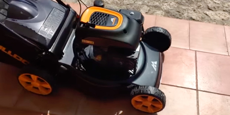 McCulloch M46-110R Petrol Rotary Lawnmower in the use