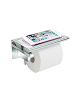 Worldwell Toilet Roll Storage with Moblie Phone Holder Stand