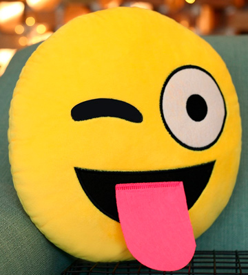 The Fone Stuff Emoji Pillow Sticking Tongue Out Cushion Emoticon Plush Smiley Cushion Pillow - Bestadvisor
