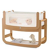 The Little Green Sheep FN001S Bedside Crib and Mattress
