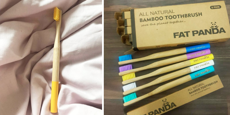 Review of FAT PANDA 5 Pack Bamboo Toothbrushes
