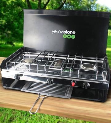 Yellowstone Camping Chef Double Burner and Grill - Bestadvisor