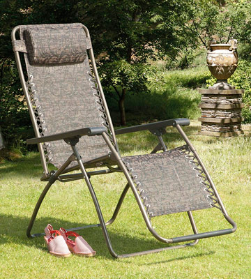 Suntime GF06051 Folding Textilene Lounger Gravity Chair - Bestadvisor
