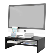 1home FBA_MTR-S2 Wood Monitor Stand