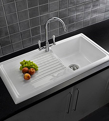 Reginox RL304CW 1.0 Bowl White Ceramic Reversible Kitchen Sink - Bestadvisor