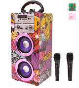 DYNASONIC (025) Portable Bluetooth Karaoke Machine