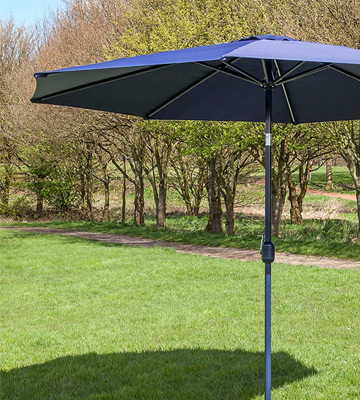 Alfresia Aluminium Wind up Garden Parasol Sun Shade Patio Outdoor Umbrella 3m - Bestadvisor