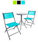 VonHaus 22/068 Garden Table & Chair Bistro Set