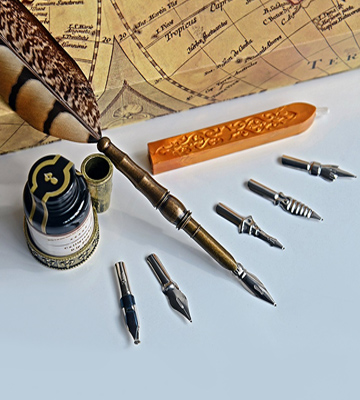 GC Writing Quill Antique Feather PA-14 Copper Pen - Bestadvisor