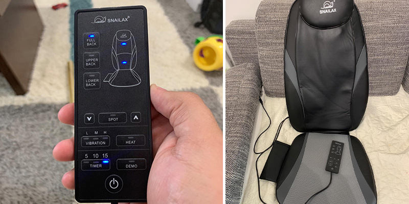 Snailax Home Office use Back Massager with Heat in the use - Bestadvisor