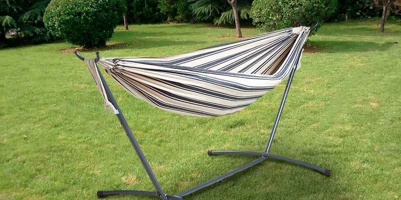 Review of VonHaus 2 Person Fabric Hammock with Stand