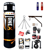 ONEX Heavy Filled 11 Piece 5ft Boxing Punch Bag Set