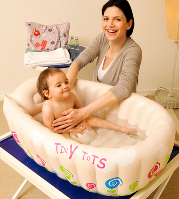 MTS Tiny Tots Inflatable Baby Bath Tub Portable - Bestadvisor
