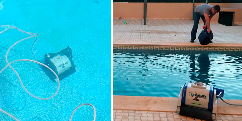 Hayward RC9990GR QC Automatic Robotic Pool Cleaner in the use - Bestadvisor