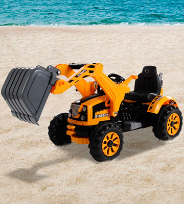 HOMCOM 370-008 Kids Electric Ride On Toy Operated Excavator Tractor Digger Dumper - Bestadvisor
