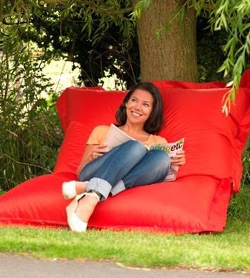 Puregadgets XXXL Bean Bag Extra Large Cushion Sofa, Red - Bestadvisor