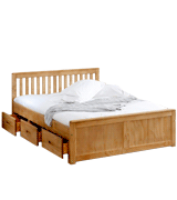 Happybeds Mission Wooden Solid Storage Bed