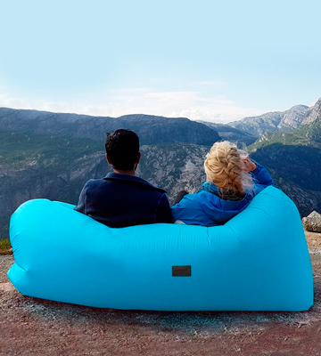 SLB Inflatable Lounger Waterproof Air lounger with Headrest - Bestadvisor
