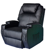 HOMCOM UKA2-00630331 Luxury Leather Recliner Sofa Chair