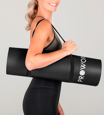 Proworks Z028 Non-Slip Exercise Yoga Mat with Carry Strap - Bestadvisor