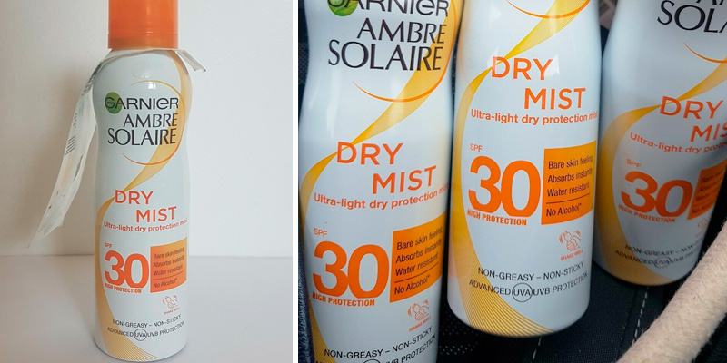 Review of Garnier __Ambre Solaire Dry Mist Sun Cream Spray SPF30
