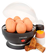 Andrew James EASY Egg Boiler Poacher Electric Cooker with Steamer Attachment