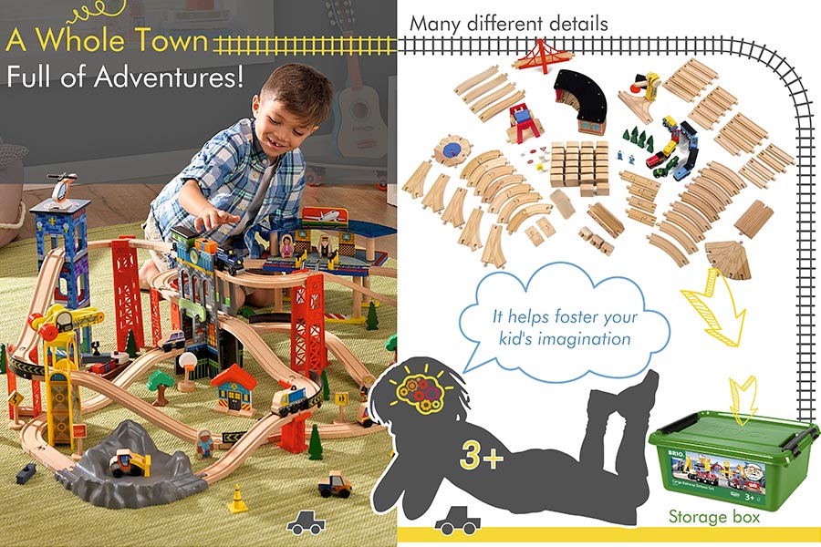 Comparison of Wooden Train Sets for Toddlers