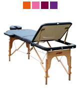 H-ROOT Black leather Lightweight Portable Massage Table