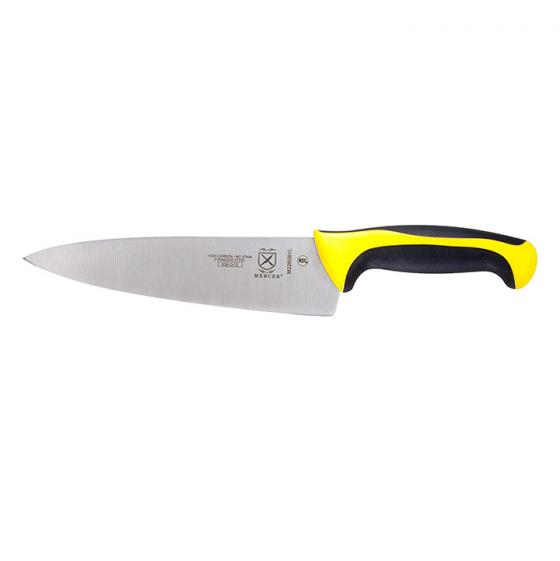 Mercer Culinary Millennia 8-Inch Stainless Steel Chef's Knife, Yellow