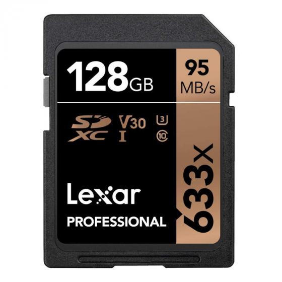Lexar Professional 633x 128 GB Class 10 UHS-I Flash Memory Card