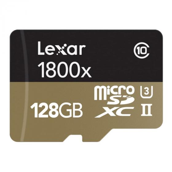 Lexar Professional 1800x MicroSDXC 128 GB UHS-II W/USB 3.0 Reader Flash Memory Card