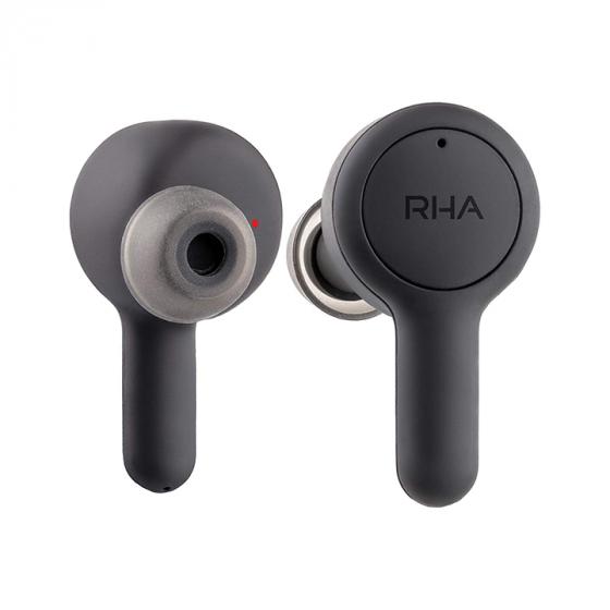 RHA Trueconnect Carbon Black: True Wireless Earbuds with Bluetooth 5 & Sweatproof for Sport Activity