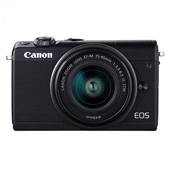 Canon EOS M100 with EF-M 15 - 45 mm lens - Black