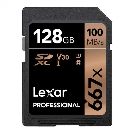 Lexar Professional 667x 128GB SDXC UHS-I/U3 Card