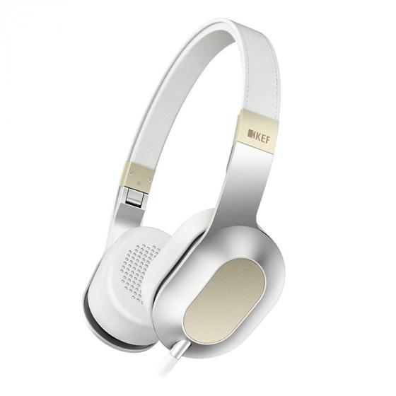 KEF M400 Over-Ear Hi-Fi Headphones - Champagne White