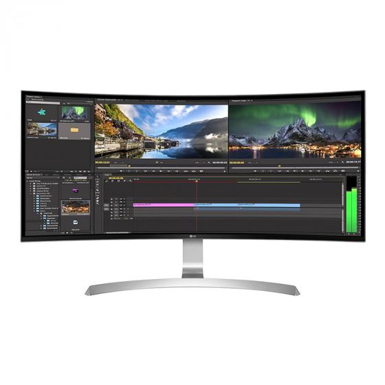 LG 34UC99-W UltraWide Curved Height Adjustable IPS Monitor